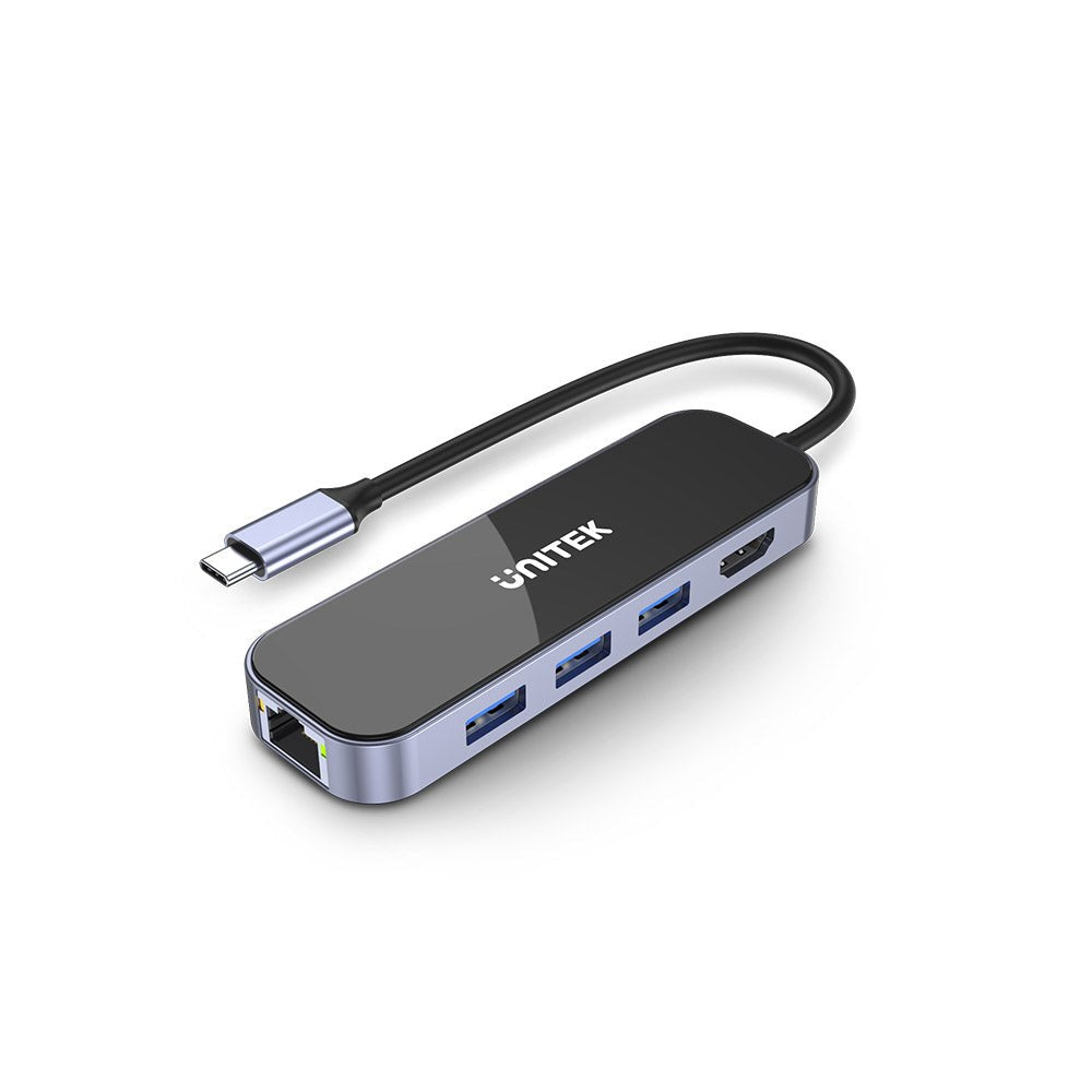 UNITEK USB Hub with 3 USB 3.2 Gen 1 Type-A, 1 Type-C and HDMI Ports, D1084A