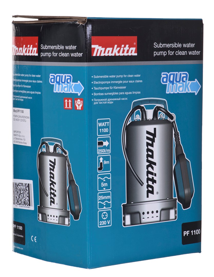Makita PF1100 Submersible Pump for Fresh Water
