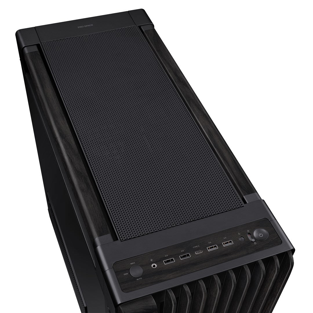 ASUS ProArt PA602 Wood Edition Midi Tower Black - EATX, 420 mm Radiator Support