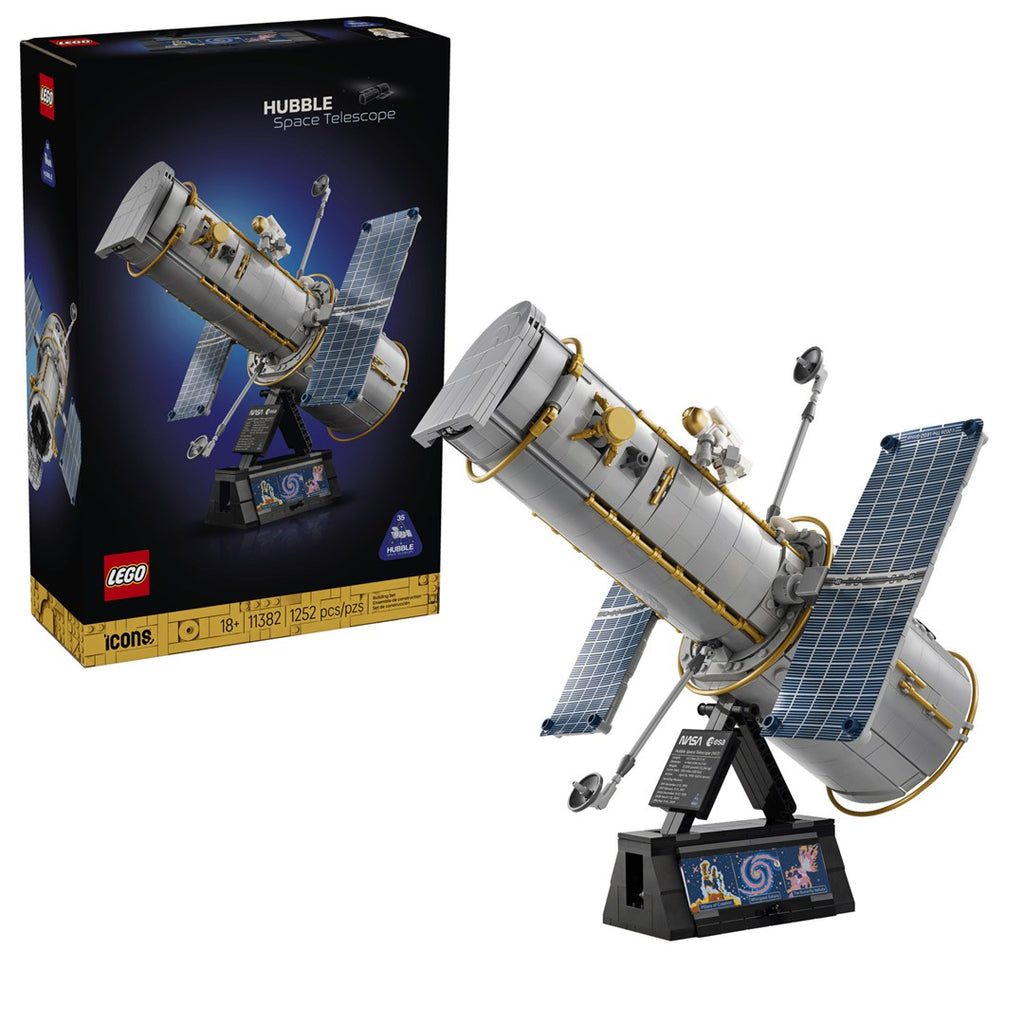 LEGO ICONS Hubble Space Telescope Building Set 1252 Elements Ages 18+ Model 11382