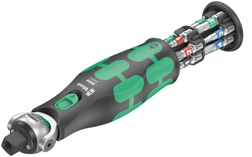 Wera 8009 Zyklop Pocket Set 1 - Compact Ratchet with Bit Magazine - Model 05004280001