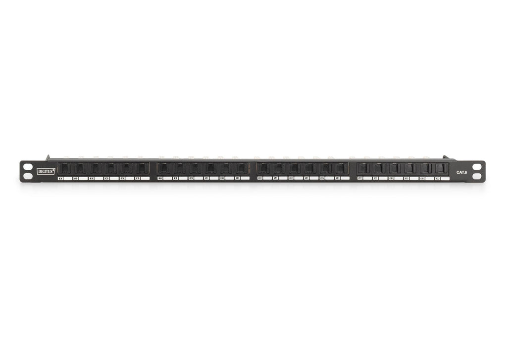 DIGITUS® CAT 6 Class E High Density Patch Panel - Unshielded 0.5U DN-91624U-SL-SH