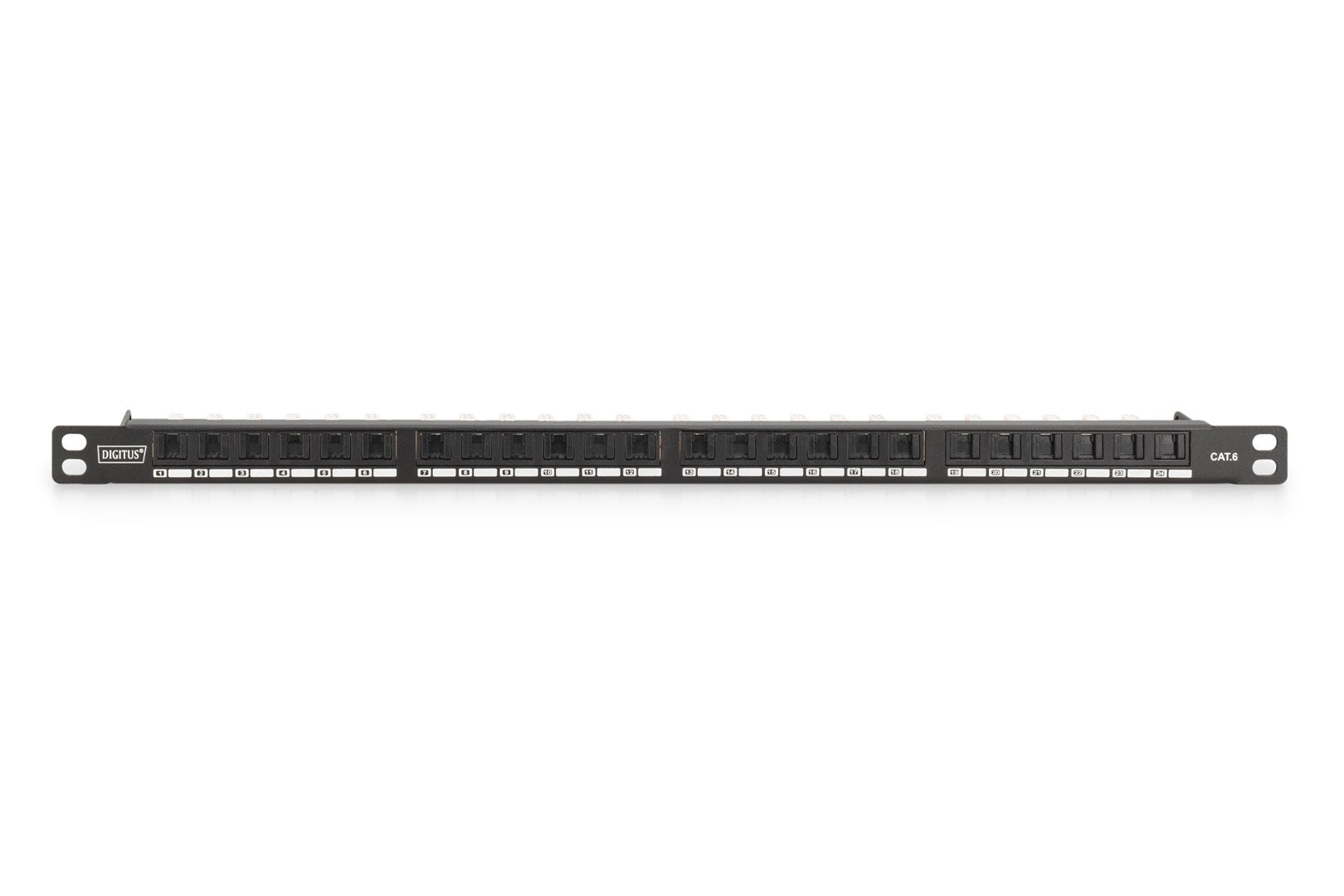 DIGITUS® CAT 6 Class E High Density Patch Panel - Unshielded 0.5U DN-91624U-SL-SH