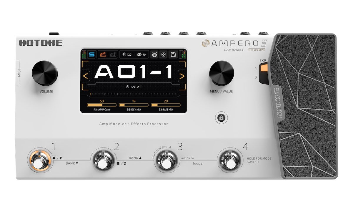 Hotone Multi-Effect Guitar Pedal HOTMP350 Ampero II - 2000 g - 200 mm x 200 mm x 200 mm