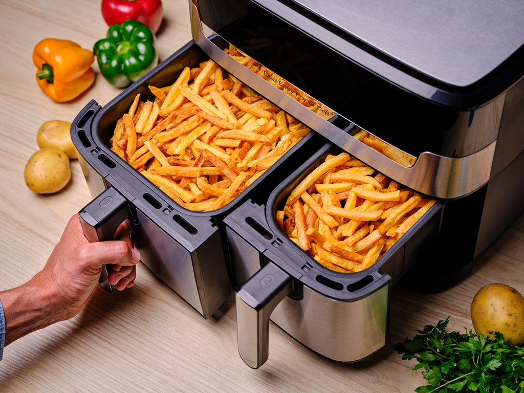 Tefal Dual Easy Fry & Grill EY905D Hot Air Fryer 8.3 L 2700 W Stainless Steel