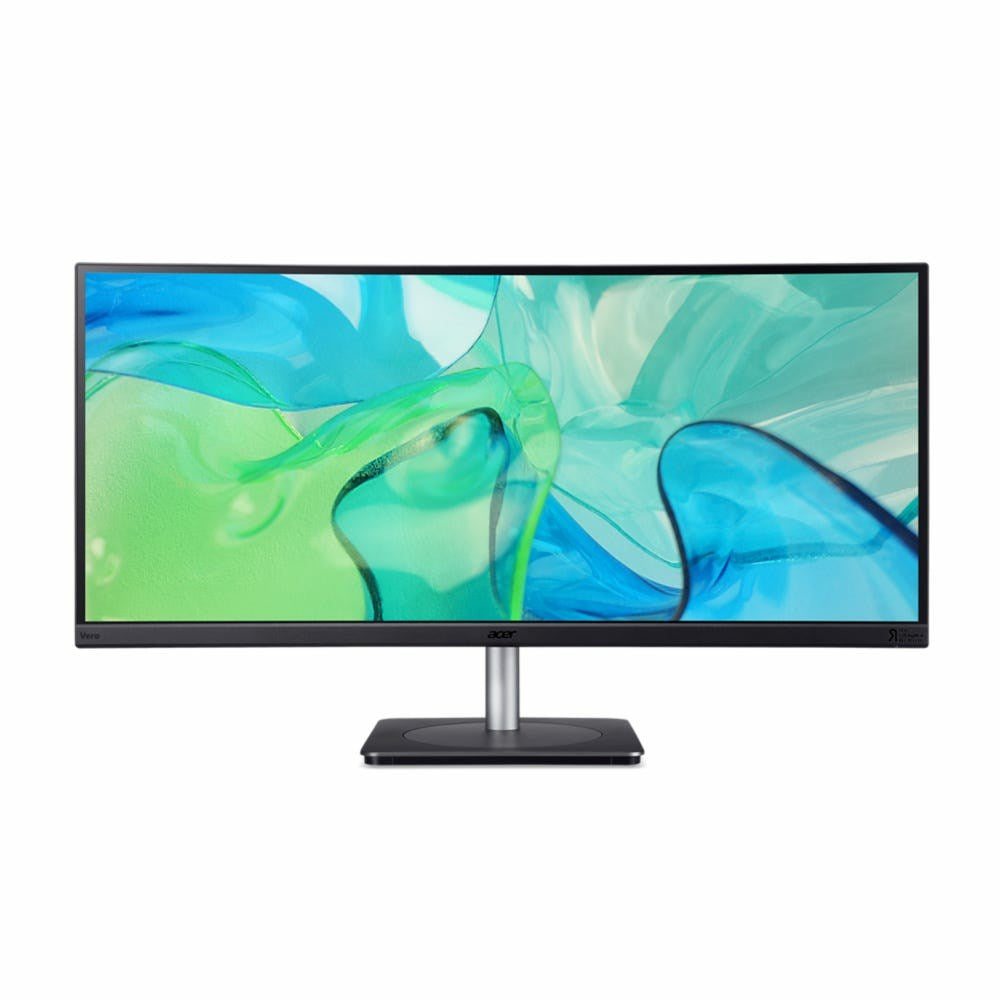 Acer CB343CUR Computer Monitor 34" 3440 x 1440 UltraWide Quad HD Black, Silver | Model UM.CB3EE.001