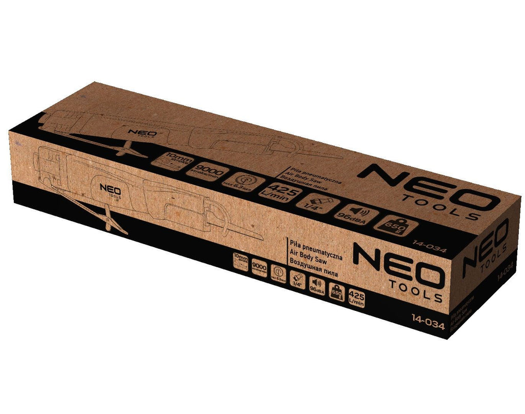 NEO tools Pneumatic Cut-Off Saw 10 mm Stroke 9000 SPM 6.3 Bar 14-034