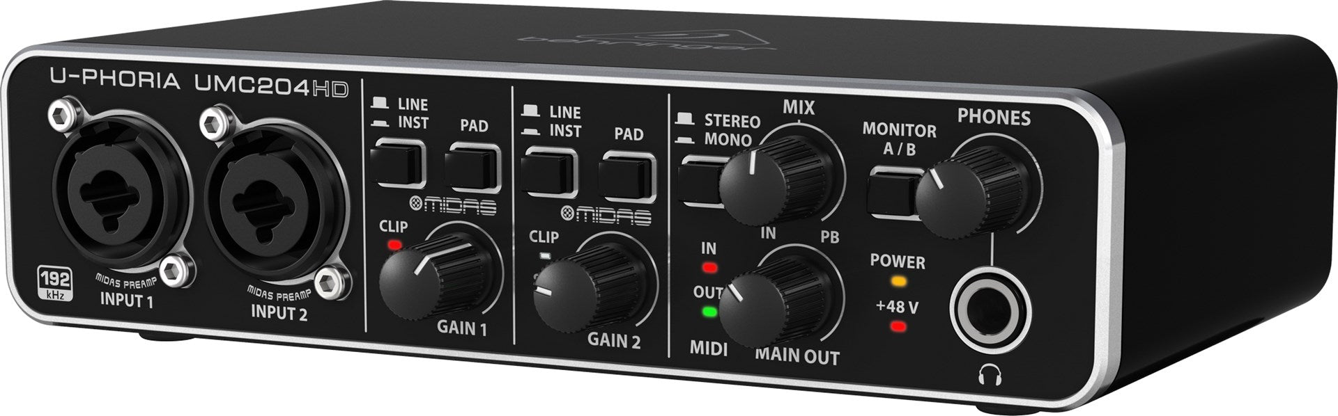 Behringer UMC204HD USB Audio/MIDI Interface
