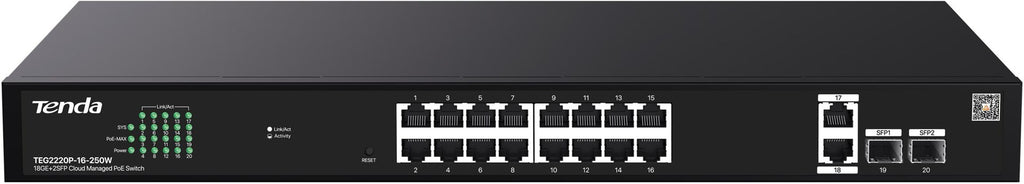 Tenda Switch TEG2220P-16-250W