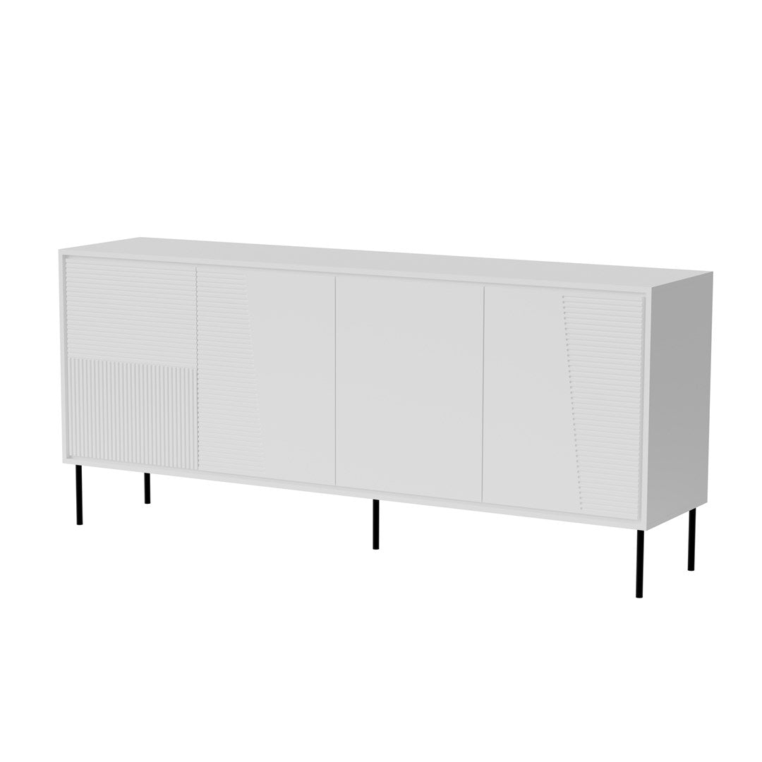 4D ABI Chest of Drawers 200x45x88 Matt White