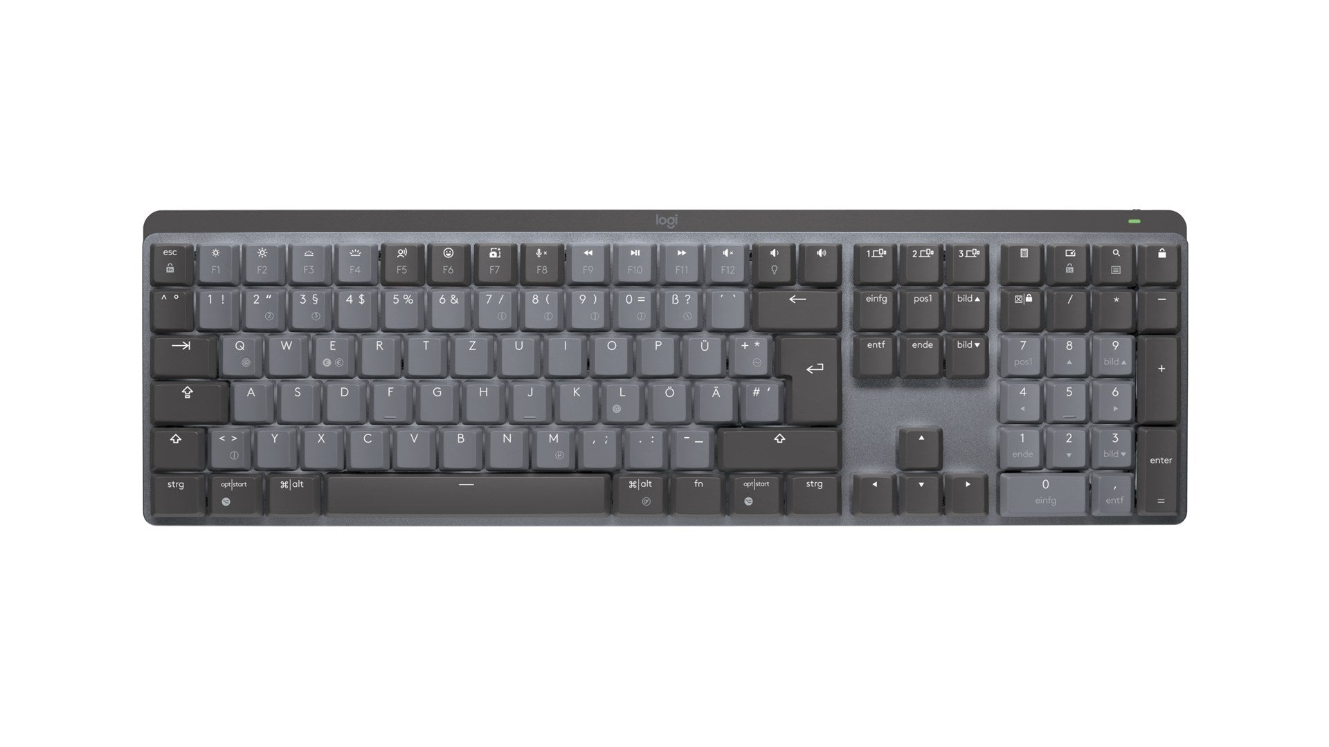 Logitech MX Mechanical Keyboard - Wireless - QWERTZ - Graphite