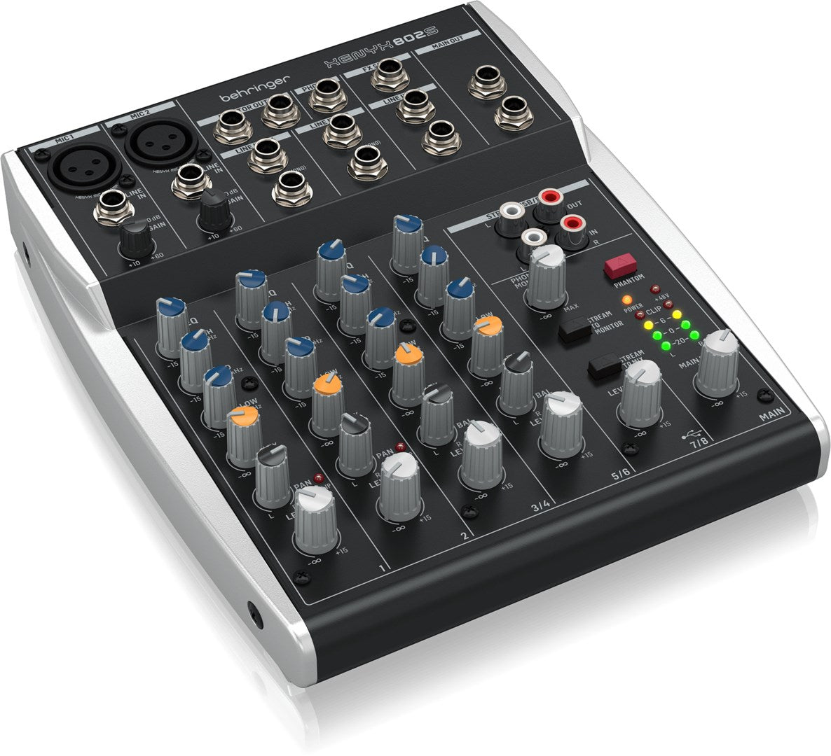 Behringer Xenyx 802S Mixer 2 Channels Black Silver
