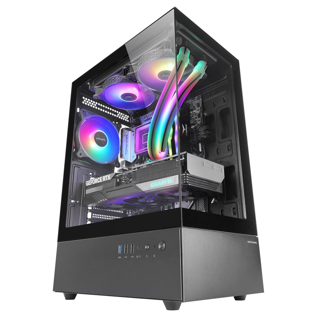 TACENS MARS MC-XO ATX Case with 1x120mm FRGB Fan - Black