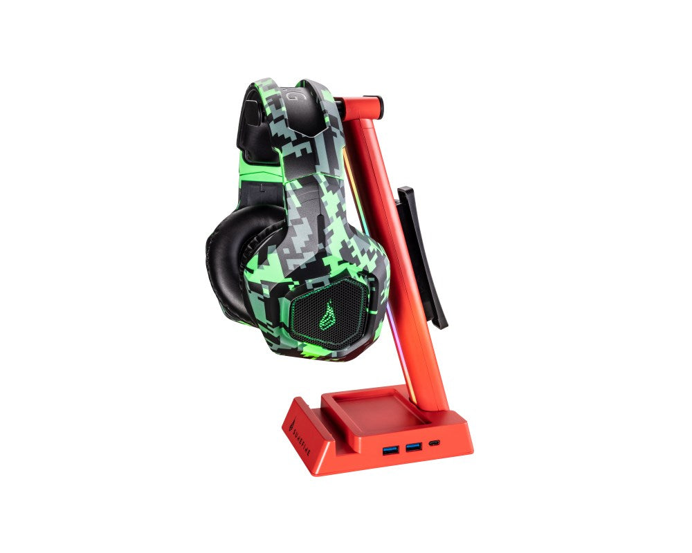 SureFire VINSON N2 Headset Stand 48848 - Universal Compatibility - USB Type-C - Red