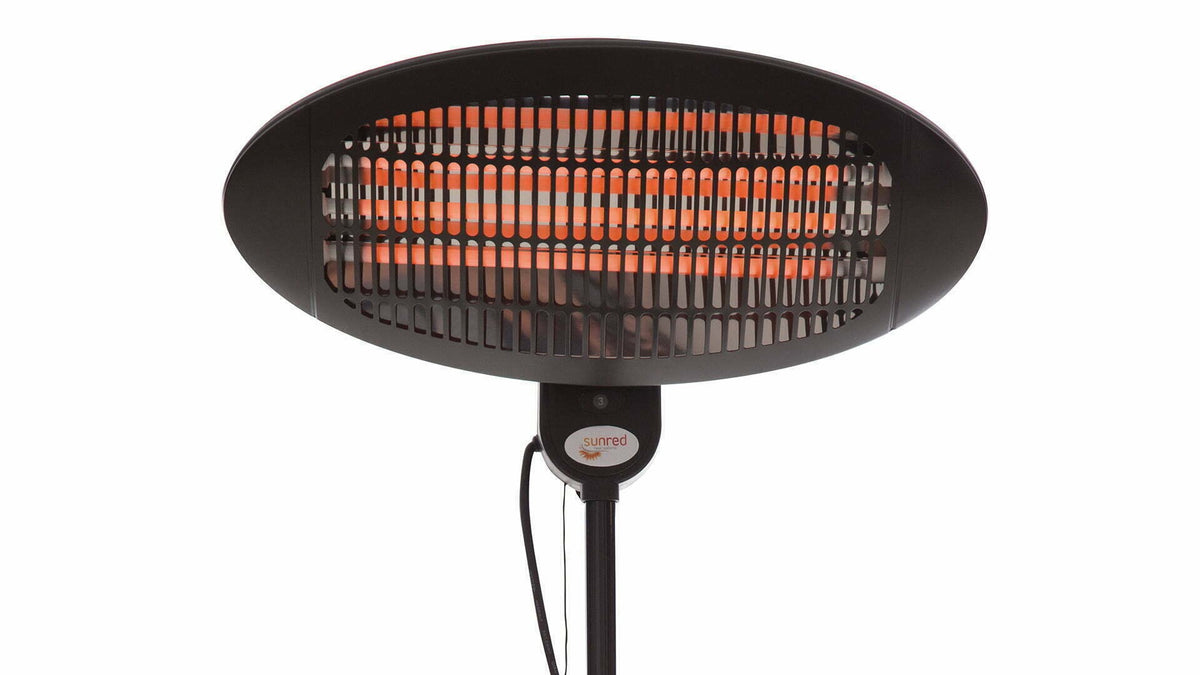 SUNRED Quartz Electric Space Heater Black 2000W - Model SMQ2000A