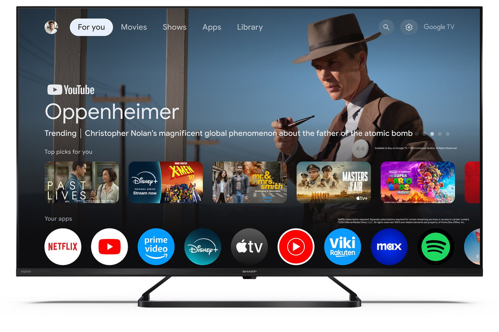 SHARP 43HP6265E 43" 4K Ultra HD Smart TV Wi-Fi Black