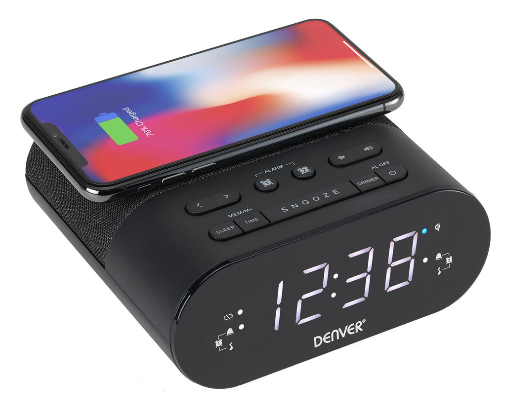 Denver CRQ-107 Digital Alarm Clock Black