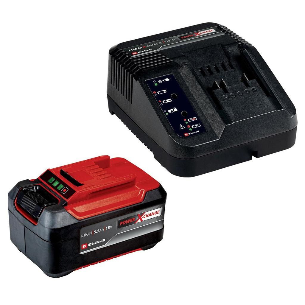 Einhell 5.2 Ah PXC Starter Kit - Battery and Charger for Power X-Change Tools