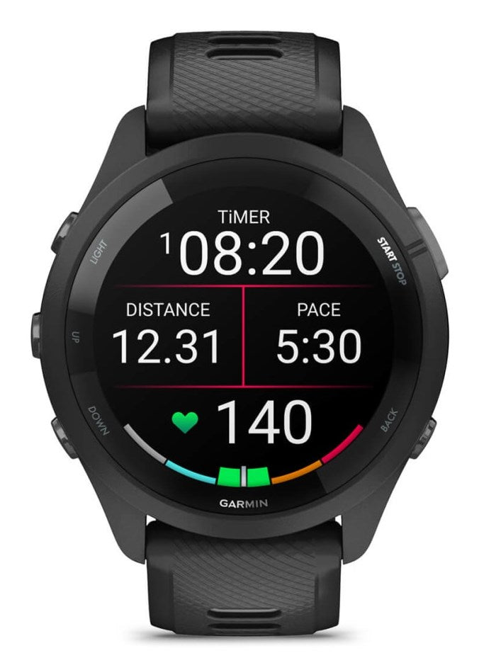 Garmin Forerunner 265 GPS Smartwatch 46 mm AMOLED Black (010-02810-10)