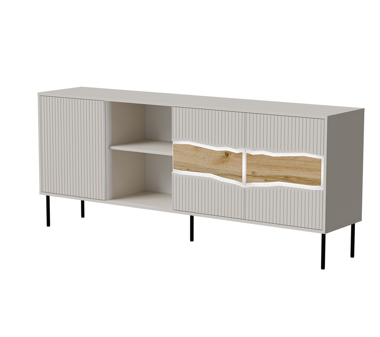 Cama INSERTO 3D1W Chest of Drawers 190x40x80 Cashmere + LED