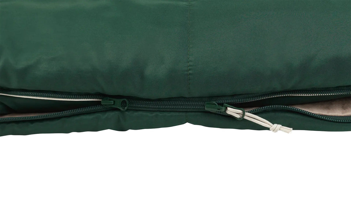 Outwell Contour Prime Adult Rectangular sleeping bag Polyester Green