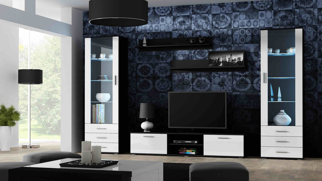 Cama Set of Two Shelves 125 cm SOHO Black Matte