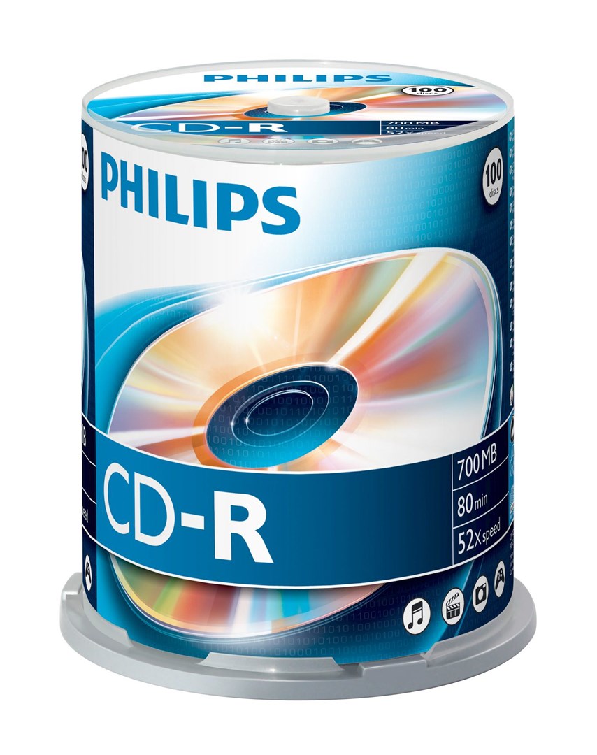Philips CD-R 700MB 100pcs Spindle 52x (CR7D5NB00/00)