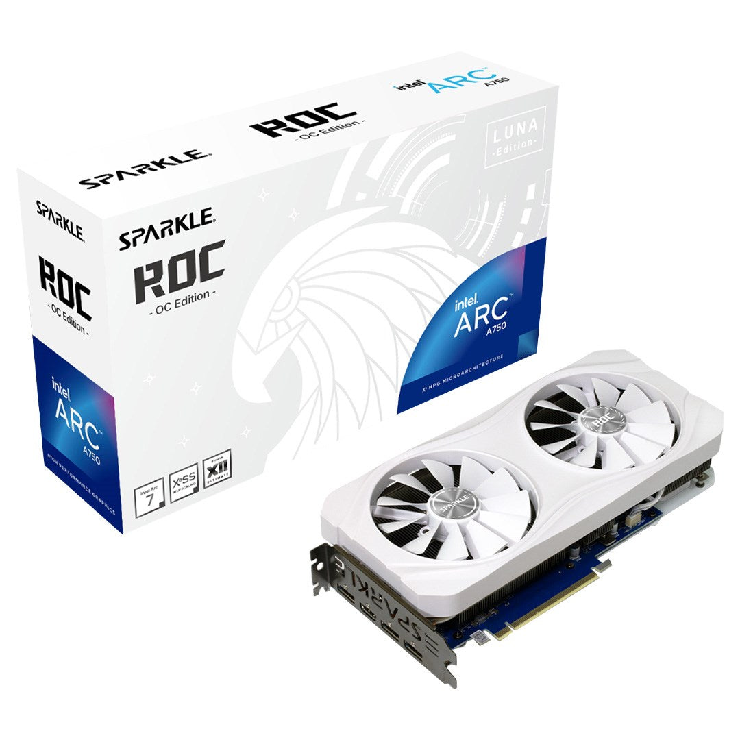 SPARKLE Intel ARC A750 ORC Luna OC Dual Fan 8GB SA750RW-8GO