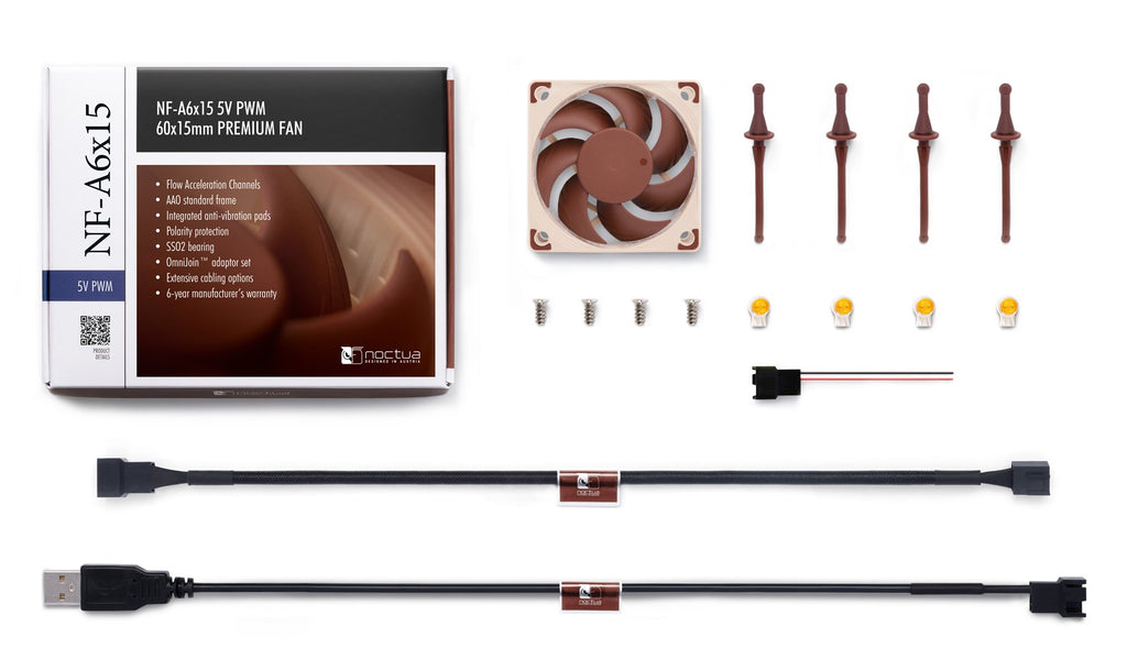 Noctua NF-A6x15 5V PWM 60x15mm  5V premium fan with PWM
