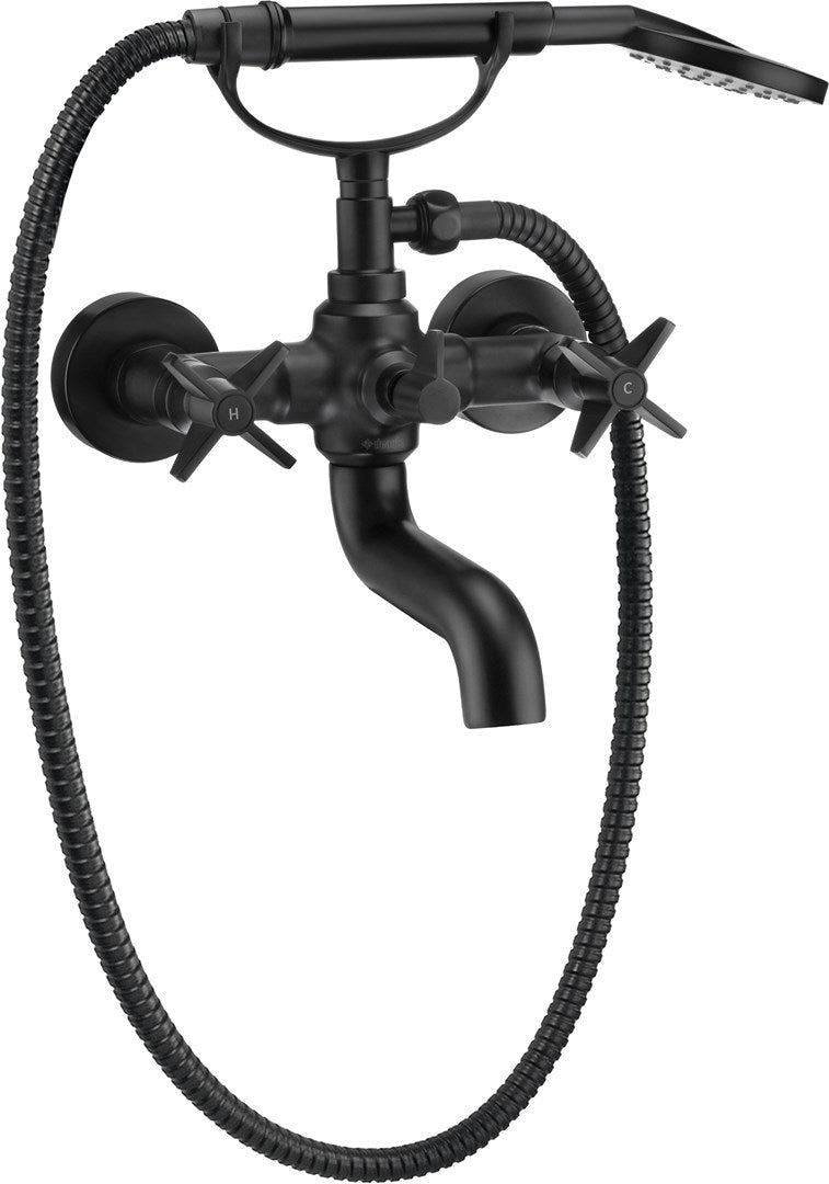 Deante Bathtub Mixer with Shower Set Nero Wall-Mounted BQT N11D
