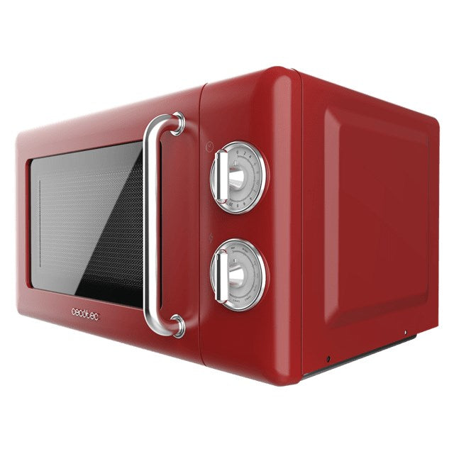 Cecotec 01710 Microwave Red, Stainless Steel 20 L 700 W Countertop 6 Power Levels Grill Function