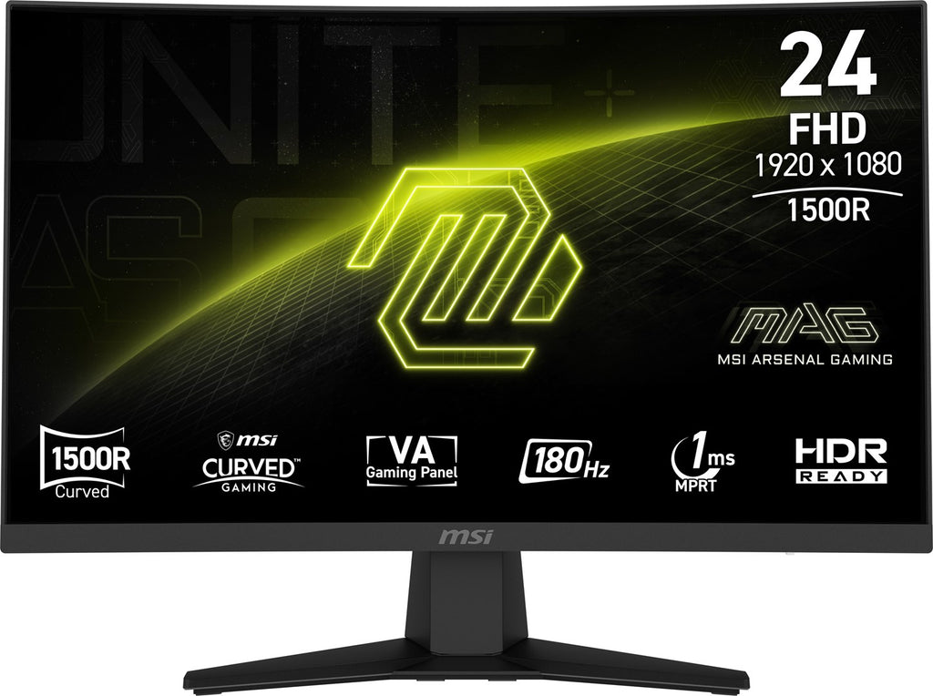 MSI MAG 244C Computer Monitor 59.9 cm (23.6") 1920 x 1080 pixels Full HD Black