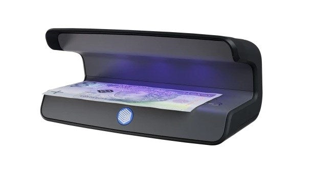 Safescan 75 LED UV/White Currency and Passport Tester, Black (131-0723)