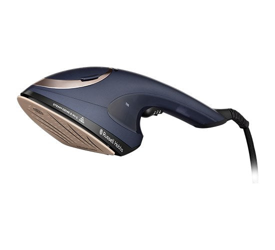 Russell Hobbs 28370-56 Handheld Garment Steamer 1700W Blue Gold