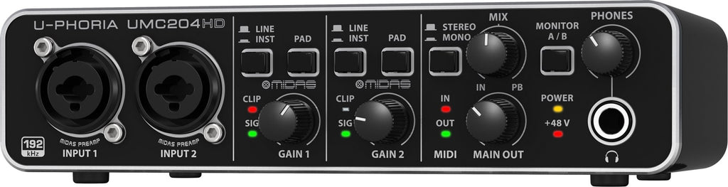 Behringer UMC204HD USB Audio/MIDI Interface