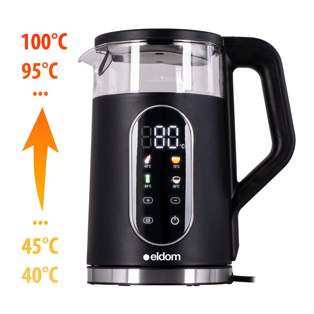 ELDOM CORDLESS KETTLE WITH TEMPERATURE CONTROL C560 NUVIA