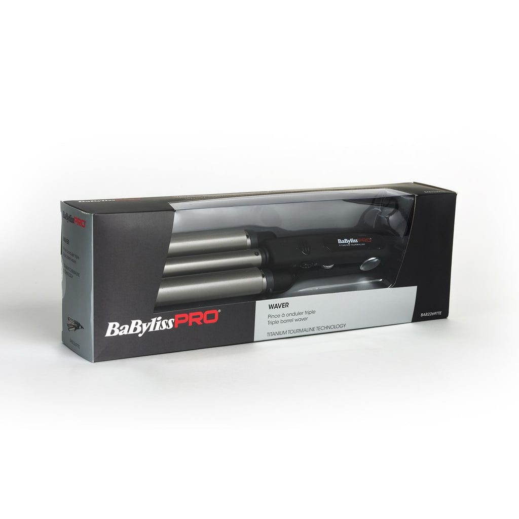 BaByliss TRIPPLE WAVER Curling Iron 125 W Black