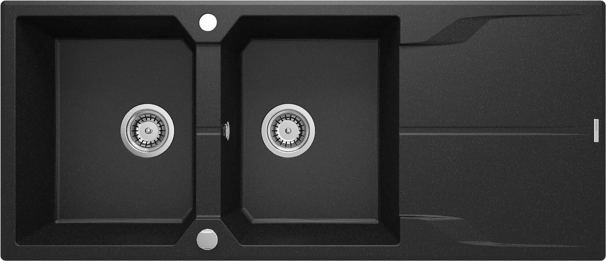 Deante 2-Bowl Granite Sink with Drainer