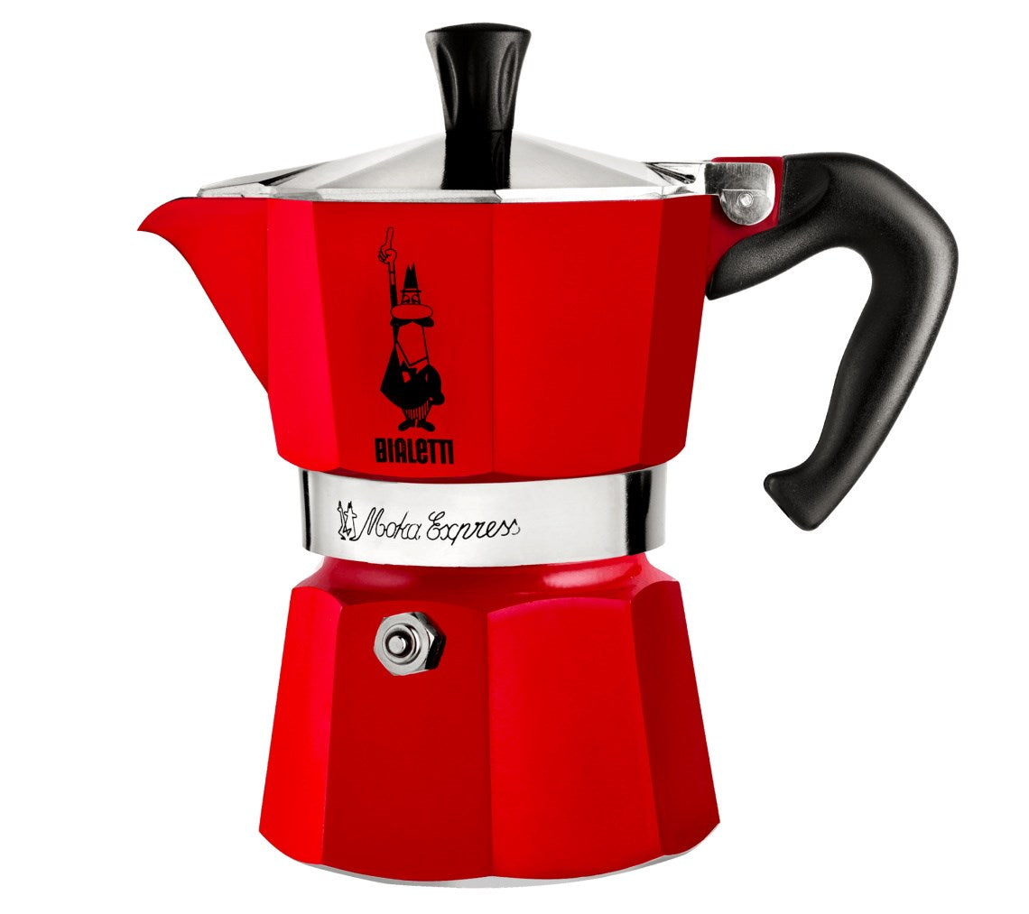 Bialetti Moka Espresso Coffee Maker Red