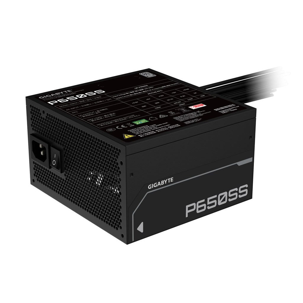 GIGABYTE P650SS Power Supply Unit 650 W 20+4 pin ATX Black