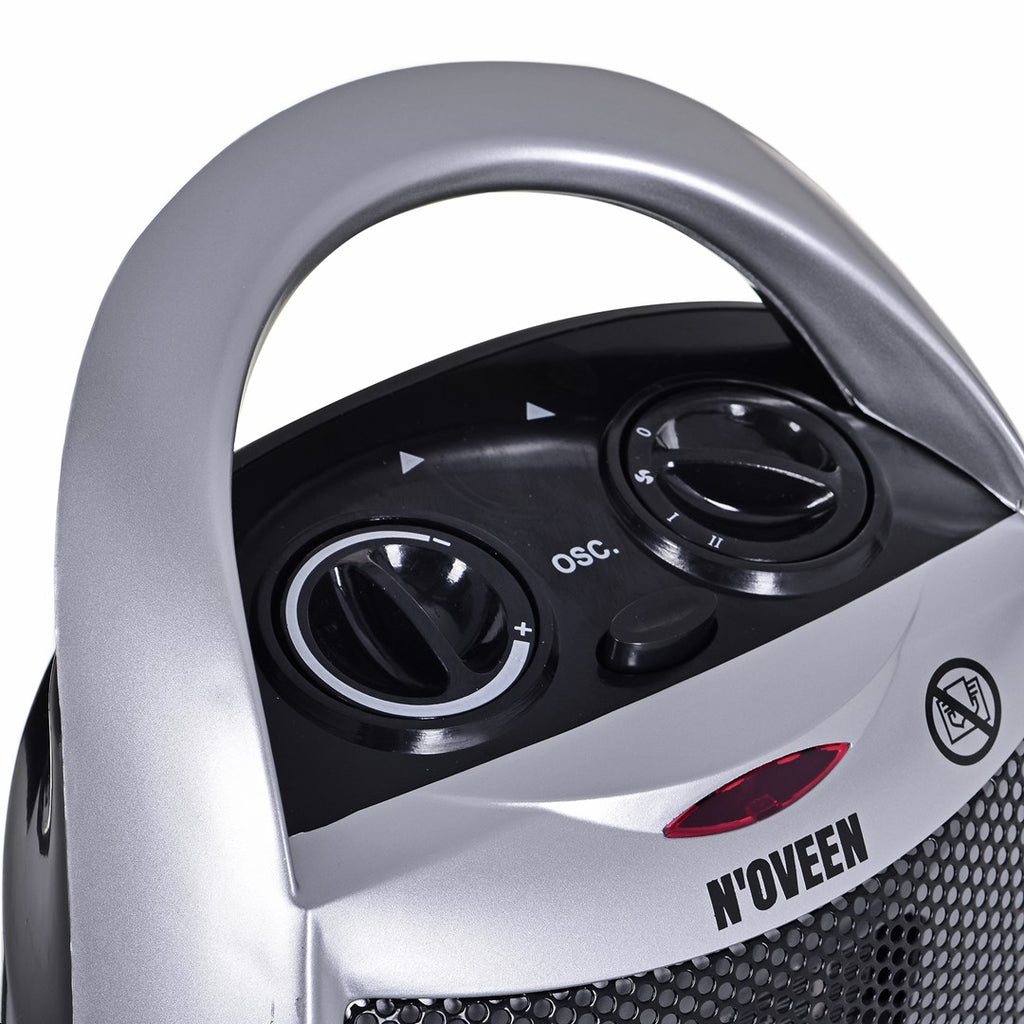 Noveen PTC09 Indoor Grey 1500 W Fan electric space heater