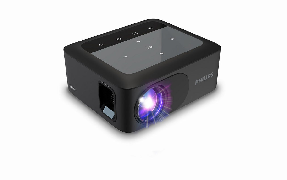 Philips Short Throw LCD Projector, 720p, 100 ANSI Lumens, 1060 g, Model NPX110/INT
