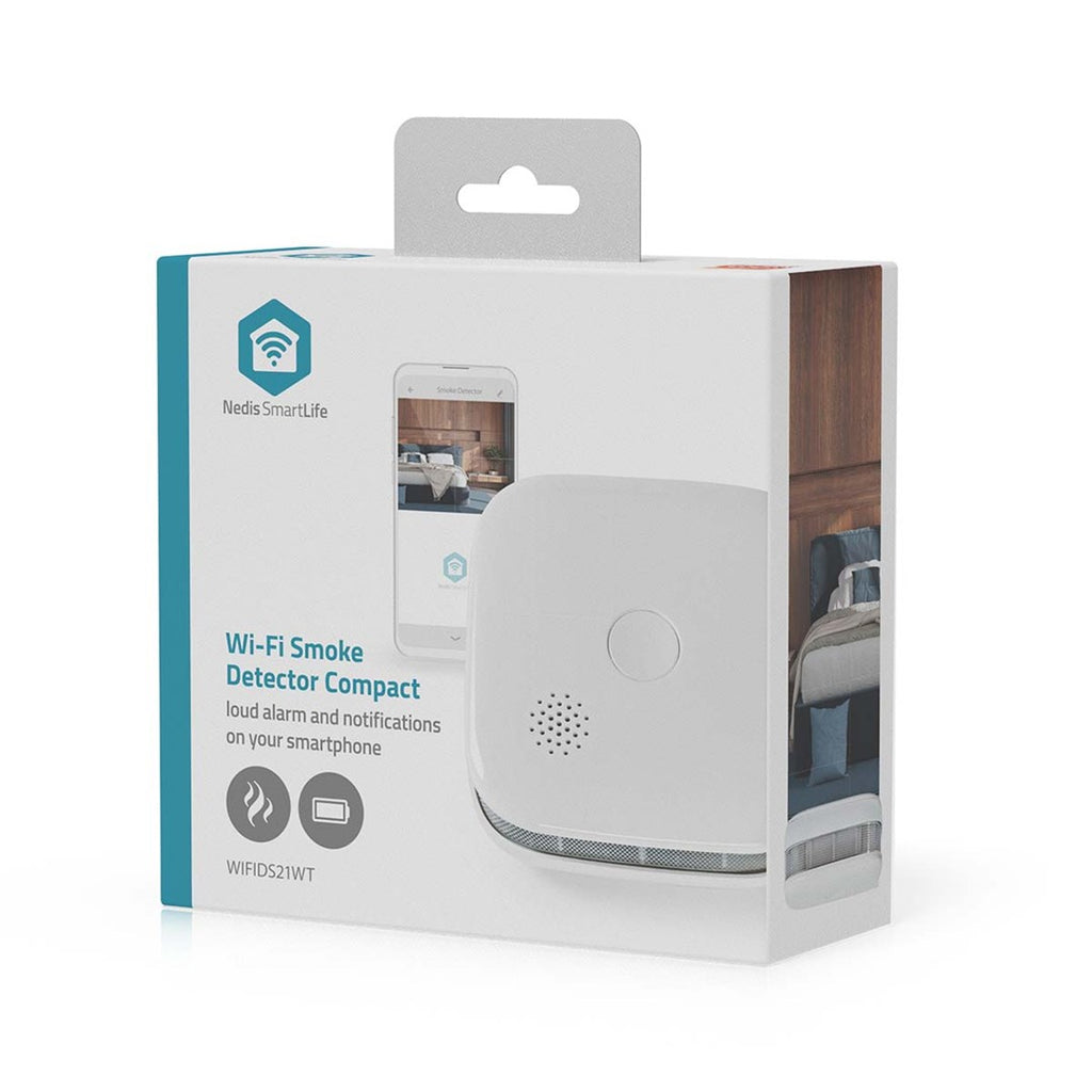 nedis WIFIDS21WT Smart Smoke Detector Air-sampling Detector Model WIFIDS21WT