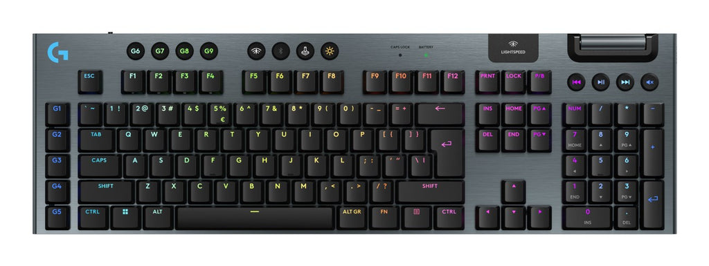 Logitech G G915 X Lightspeed keyboard Gaming USB + RF Wireless + Bluetooth QWERTY US International Black