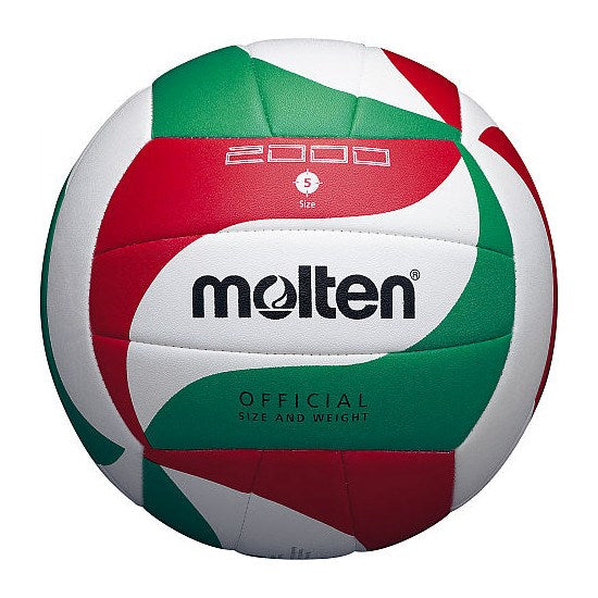 Molten V5M2000 Volleyball Size 5 Indoor 200 g PU Red Green White P0849