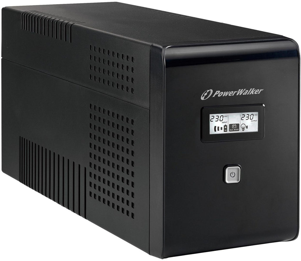 PowerWalker VI 2000 LCD - 2000VA Line-Interactive UPS with 2 AC Outlets