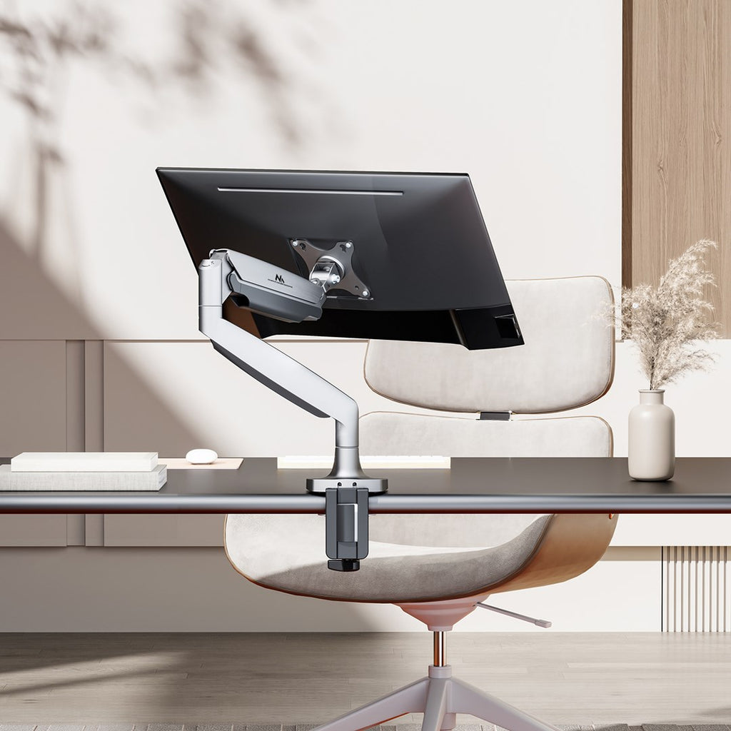 Maclean Double Arm Monitor Mount - 17-45" Screens - 16 kg Capacity - Model 383225