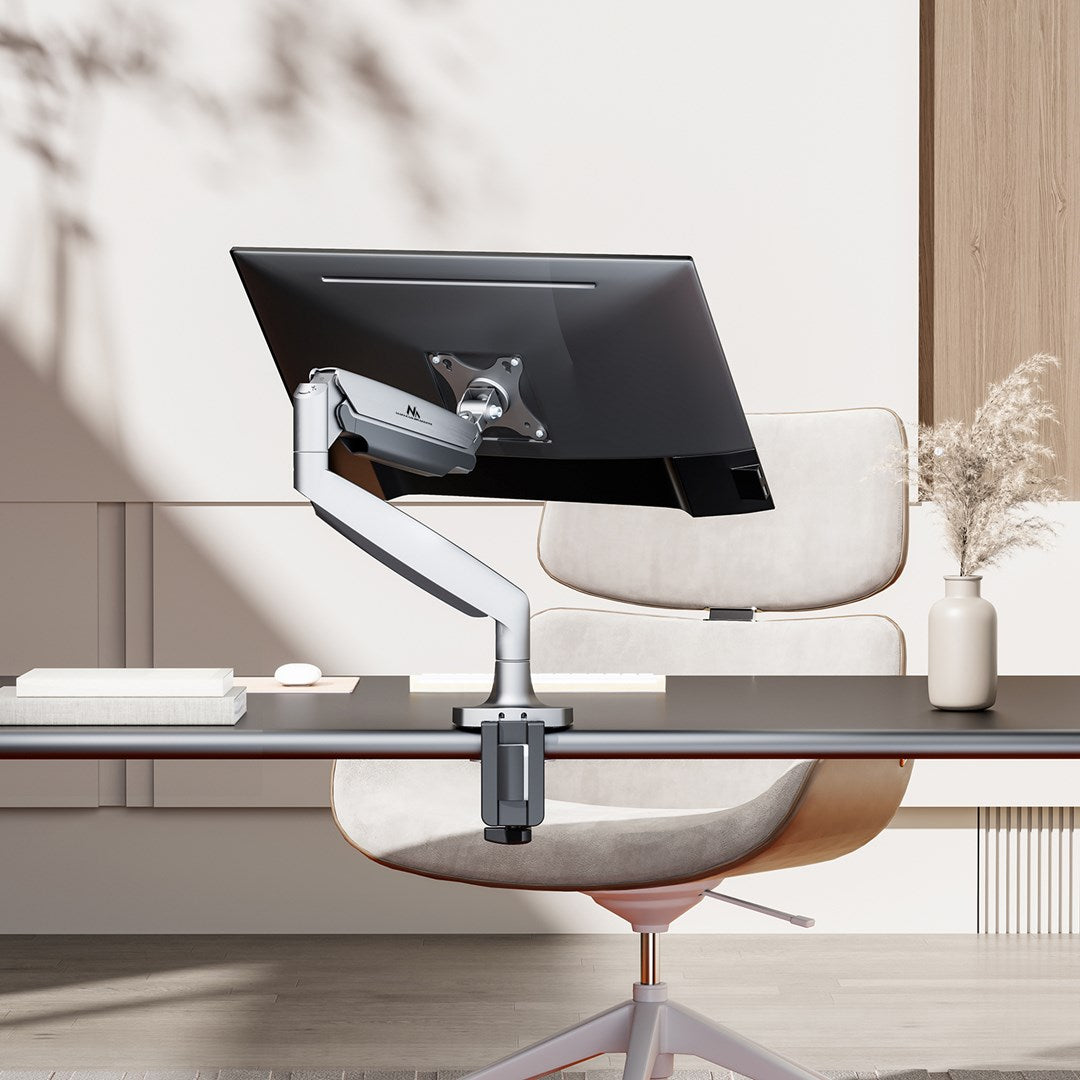 Maclean Double Arm Monitor Mount - 17-45" Screens - 16 kg Capacity - Model 383225