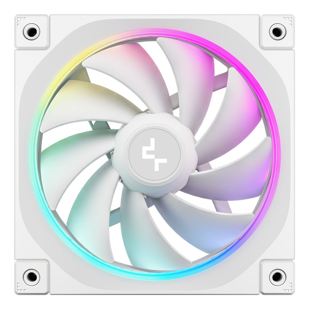 Deepcool FL12 White 3-Pack 120 mm - 2,150 RPM - 12 V (R-FL12-WHAPN3-G) 3er