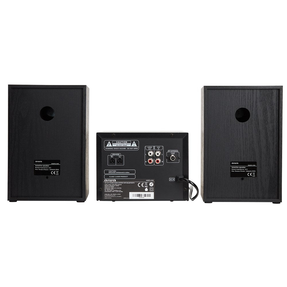 aiwa Home Audio Micro System 20 W RMS Bluetooth MP3 MSBTU-300